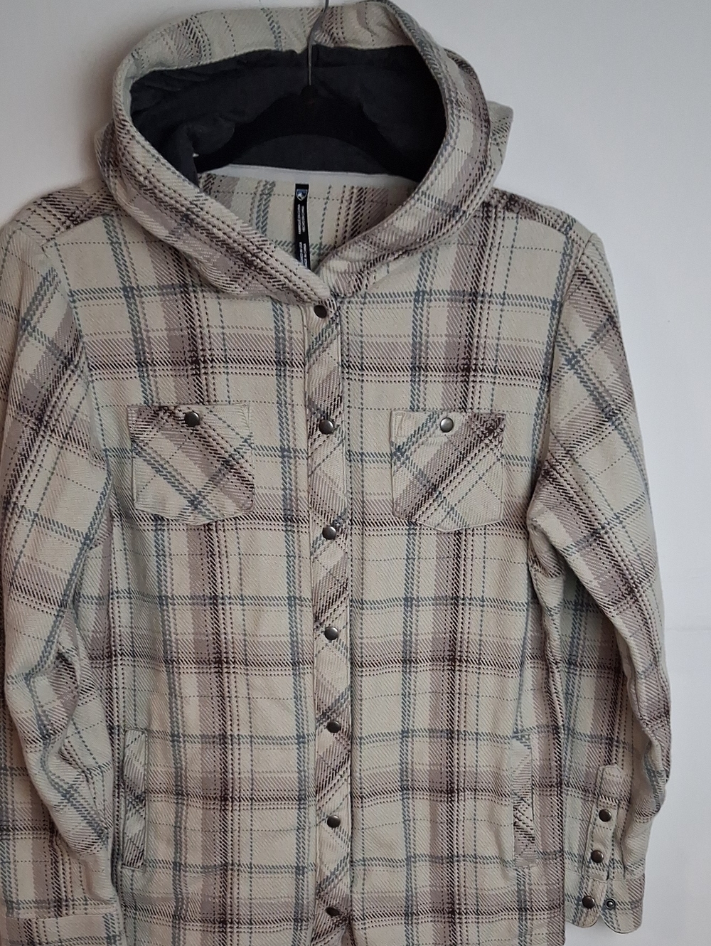 Kuhl Women's Teddy Plaid Jacket - Cream & Brown